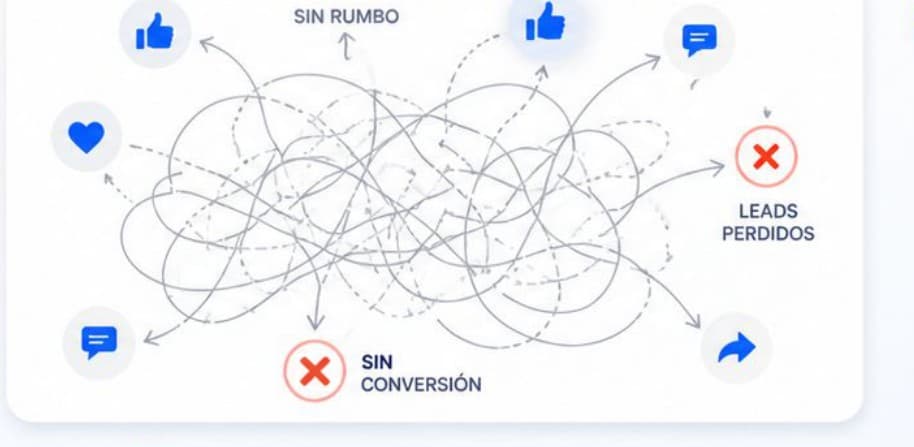 Rutas digitales revueltas que terminan en leads perdidos y sin conversión